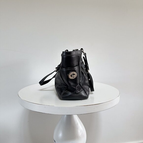 Vintage Coach Soft Black Leather Purse F13759 - Picture 2 of 8